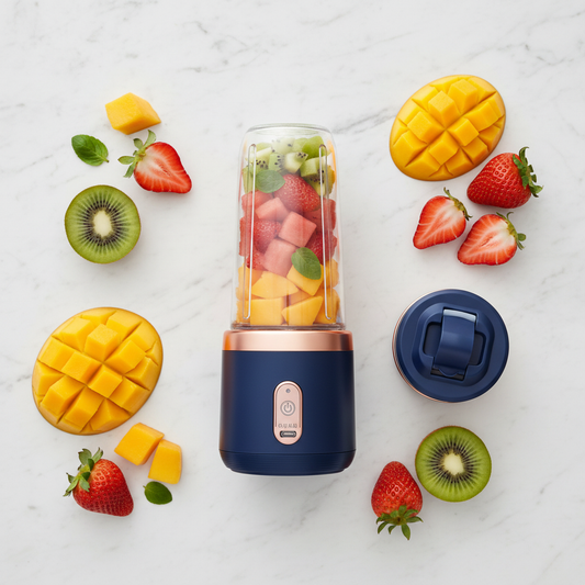 BMTrendzz Portable Blender - Flat lay fruits